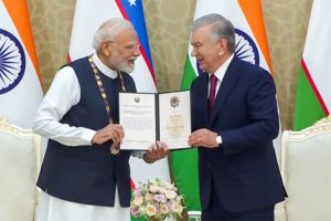 PM मोदी को उज्बेकिस्तान का सर्वोच्च नागरिक सम्मान, ‘ओली दराजली दोस्तलिक’ से नवाजा गया