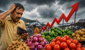 बारिश के बाद महंगी हुईं सब्जियां: प्याज-अदरक से लेकर टमाटर तक के बढ़े दाम