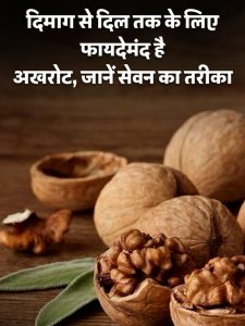 Walnuts are beneficial for brain and heart