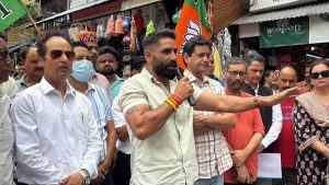 अपने हित के काम ही कर रहे विधायक सुंदर ठाकुर, भुंतर में भाजपा मंडल ने किया धरना प्रदर्शन