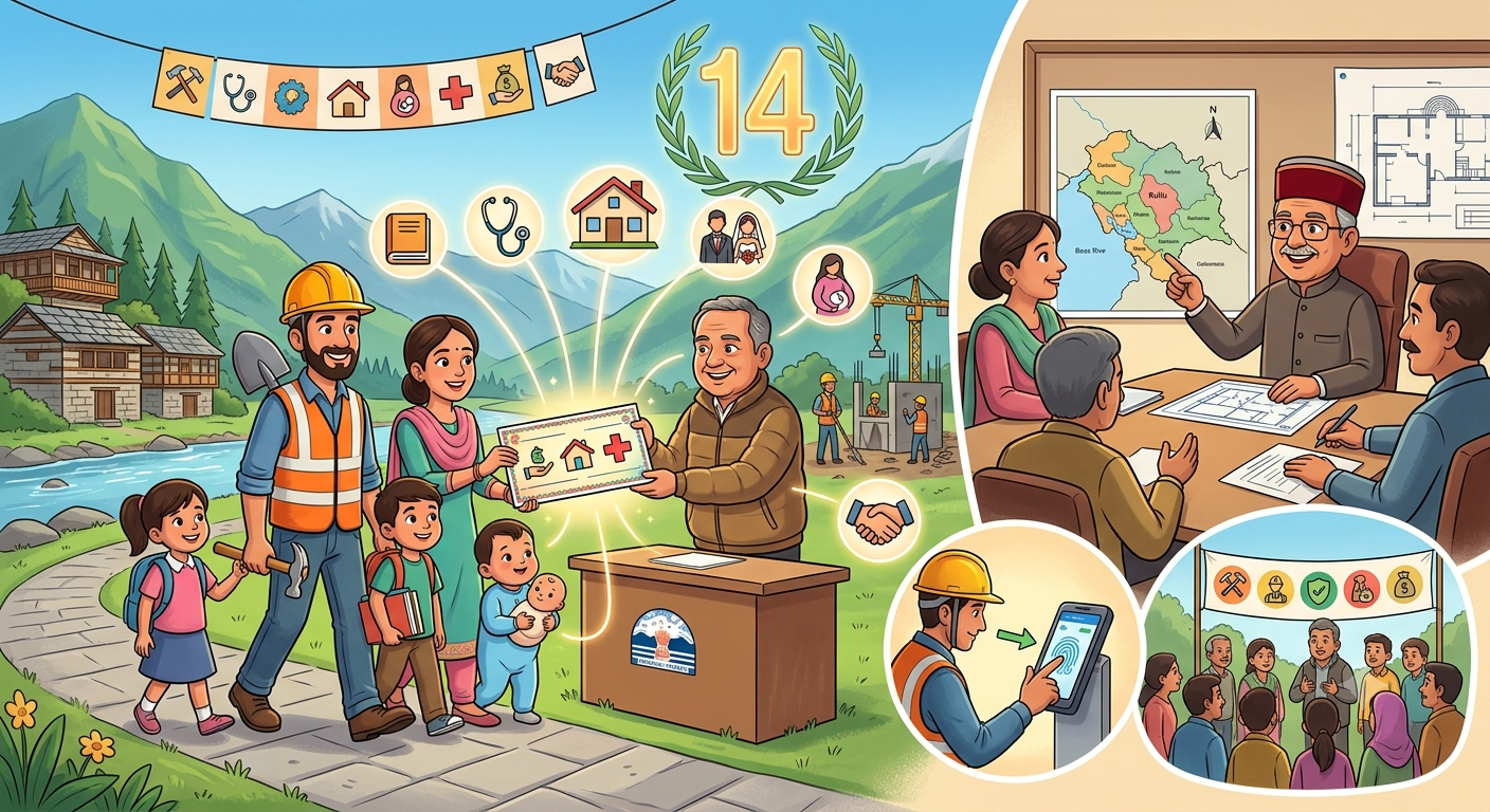 असंगठित क्षेत्र के श्रमिकों के कल्याण के लिए संचालित की जा रही 14 योजनाएं