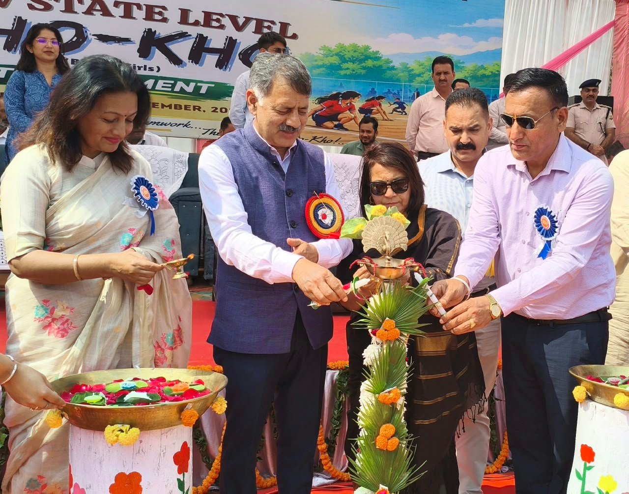 DAV पब्लिक स्कूल डडौर में राज्य स्तरीय खो-खो प्रतियोगिता का शुभारंभ