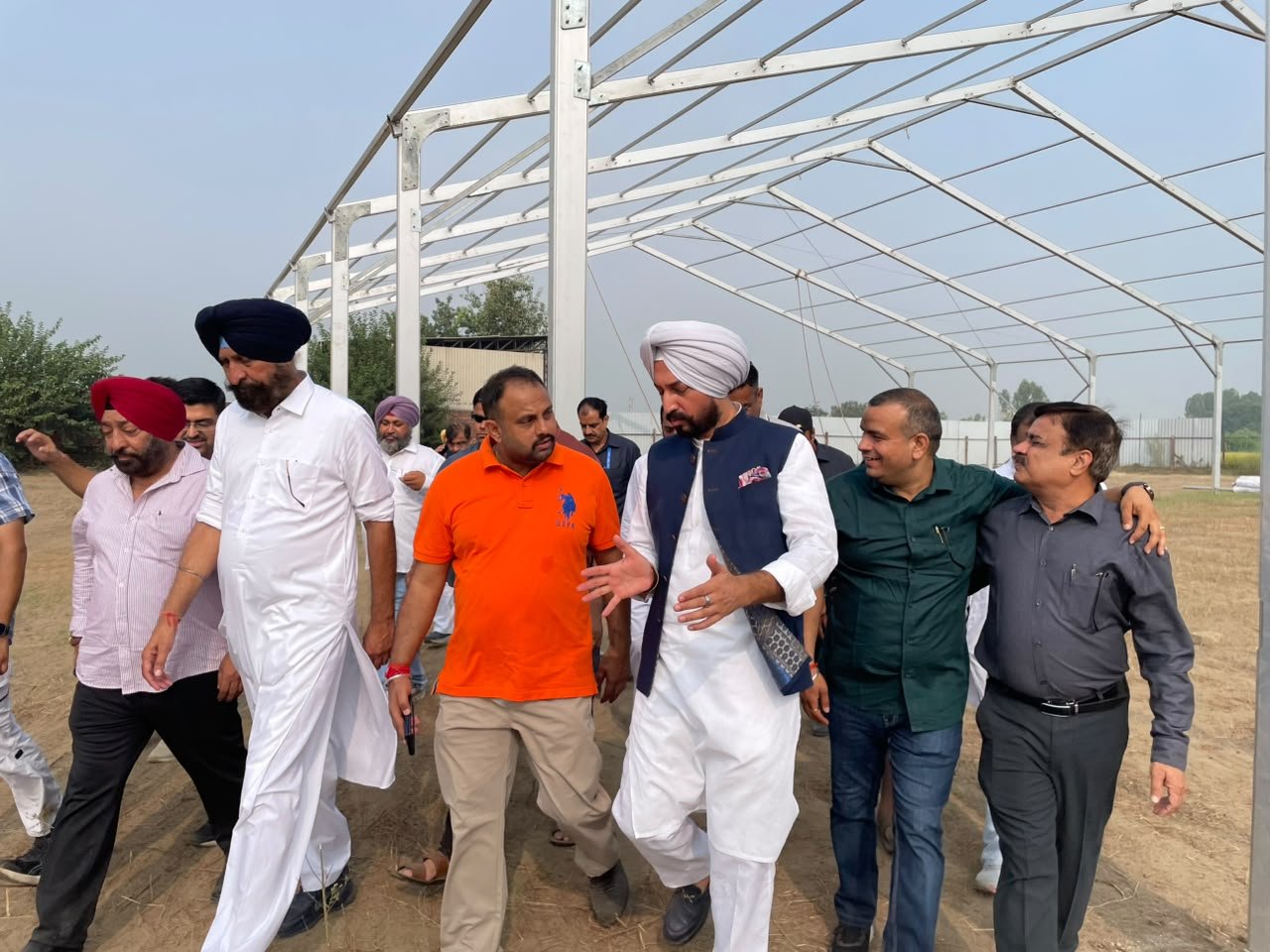 अमित शाह की रैली की तैयारियों का जायजा