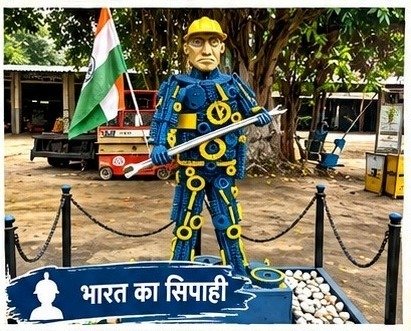 कबाड़ से जुगाड़: डीजल शेड लुधियाना ने तैयार की आकर्षक कलाकृतियां