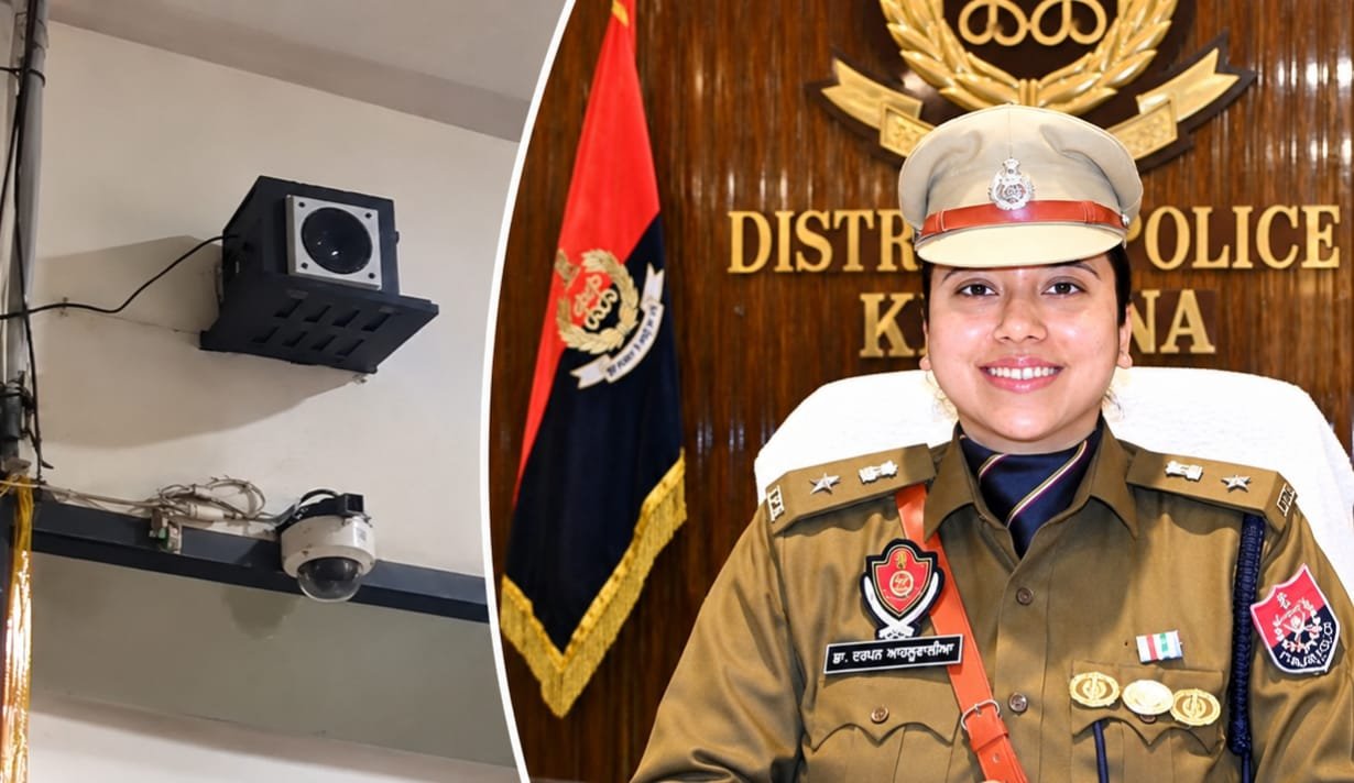 लुधियाना पुलिस ने 8 थानों और सीआईए यूनिट की हवालातों के बाहर लगाए स्पीकर, 24 घंटे गूंजेंगे भजन और शबद