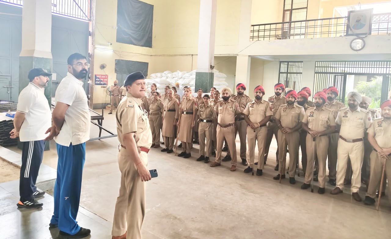 फरीदकोट जेल में 100 पुलिसकर्मियों का औचक निरीक्षण