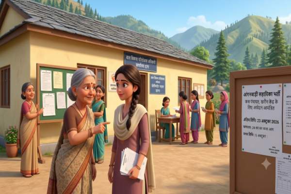 खरौन आंगनबाड़ी केंद्र में सहायिका का पद खाली, 23 अक्टूबर तक करें आवेदन