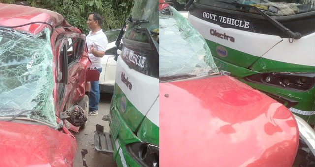 शिमला के घंडल के पास HRTC बस और कार की हुई भयानक टक्कर; तीन लोगों की मौत, एक घायल
