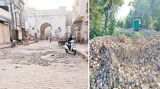 43.63 करोड़ की हैरिटेज स्ट्रीट…3 साल में फिर उखड़ी