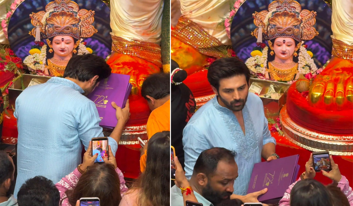 नेशनल अवॉर्ड जीतते ही बप्पा के दरबार पहुंचे Kartik Aaryan, लालबागचा राजा से लिया आशीर्वाद