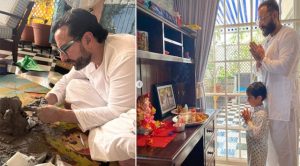 बप्पा के रंग में रंगे सैफ-करीना, बनाए इको-फ्रैंडली गणपति