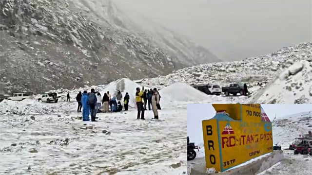 बर्फ से लकदक हिमाचल के पहाड़; रोहतांग बारालाचा ला और शिंकुला दर्रे में बर्फबारी