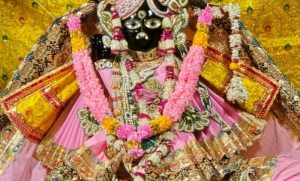 बांके बिहारी जी के लिए तैयार हुई सवा लाख की गुलाबी पोशाक, जयपुर और दिल्ली के कारीगरों ने की कारीगरी