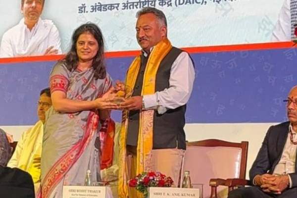हिमाचल प्रदेश को पूर्ण साक्षर राज्य बनने पर राष्ट्रीय सम्मान, शिक्षा मंत्री रोहित ठाकुर ने ग्रहण किया पुरस्कार