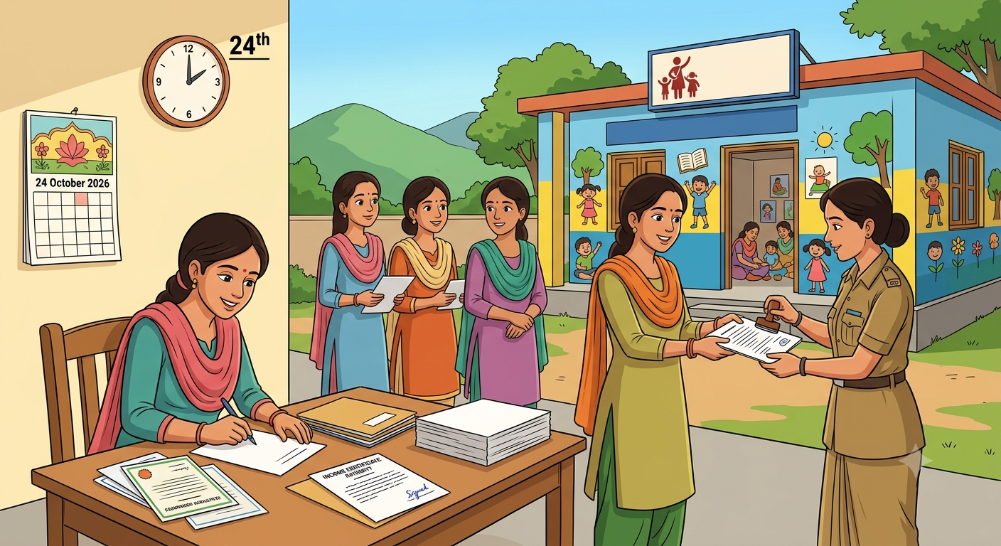 आंगनबाड़ी केंद्रों में सहायिका के रिक्त पदों के लिए 24 अक्टूबर तक करें आवेदन
