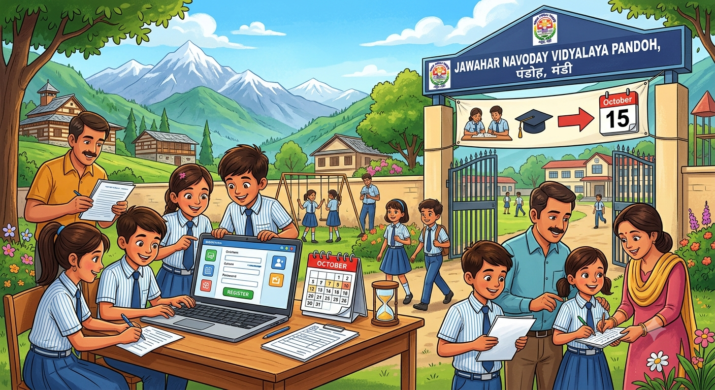 जवाहर नवोदय विद्यालय पंडोह में प्रवेश की अंतिम तिथि बढ़ी