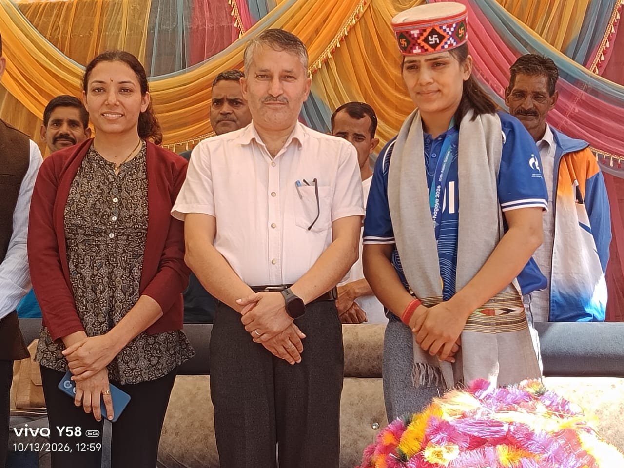एशियन गेम्स की स्वर्ण पदक विजेता कबड्डी खिलाड़ी भावना ठाकुर सम्मानित