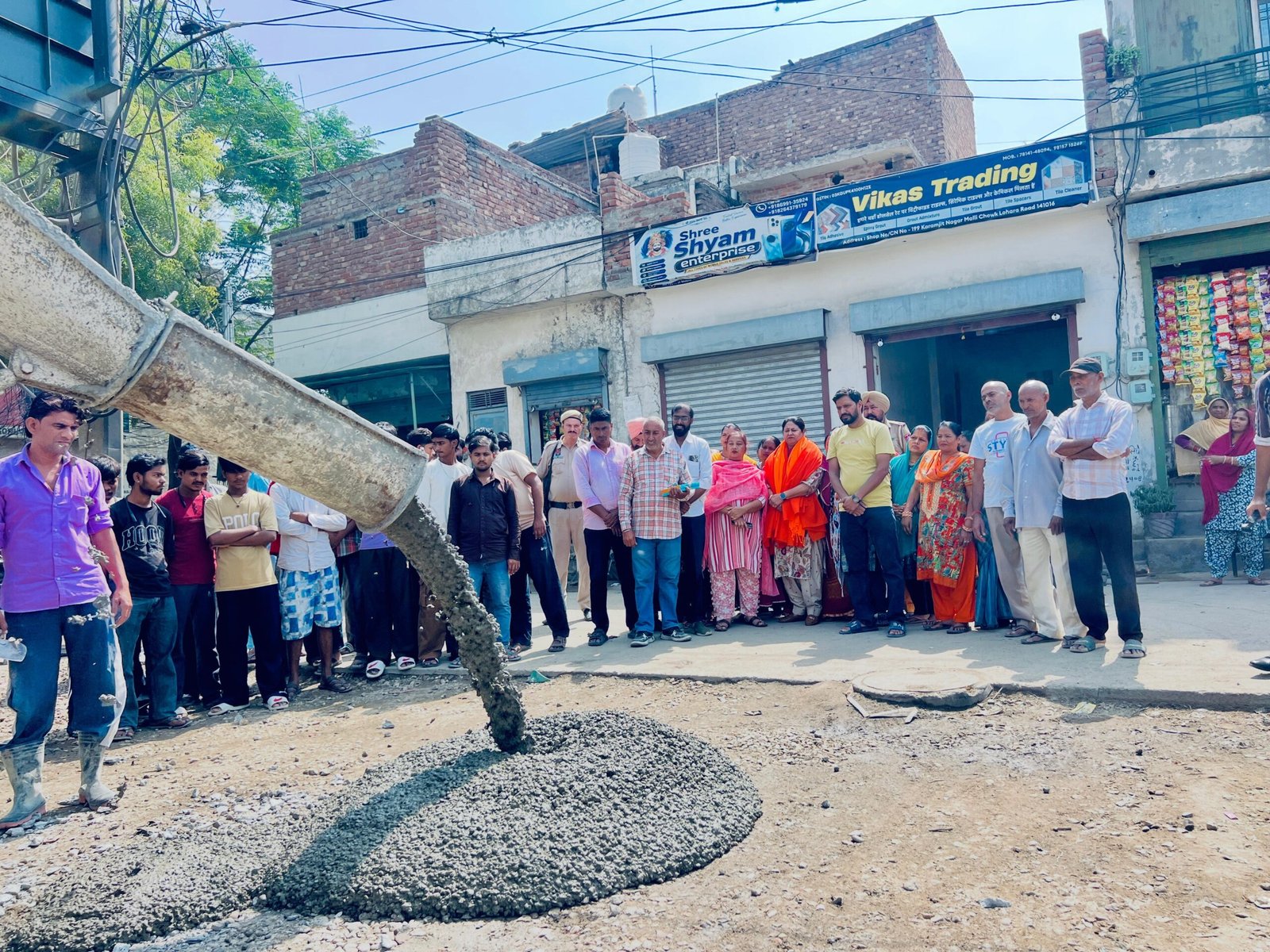 लुधियाना दक्षिण में तीन आरएमसी सड़कों का निर्माण शुरू