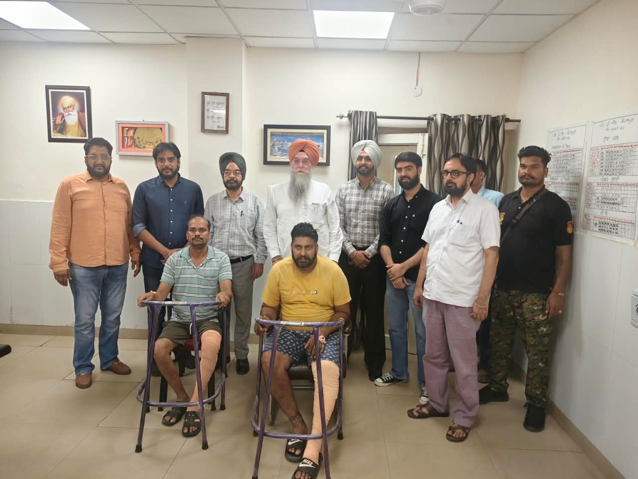 सिविल अस्पताल में मुफ्त घुटना बदलने की सुविधा, स्पीकर ने जाना मरीजों का हाल