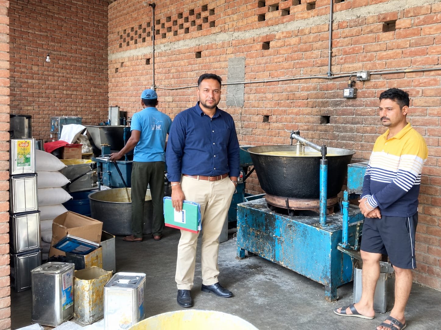 त्योहारों के मद्देनजर कोटकपूरा में हलवाई की दुकानों की चेकिंग, खाने-पीने की चीजों के सैंपल भरे