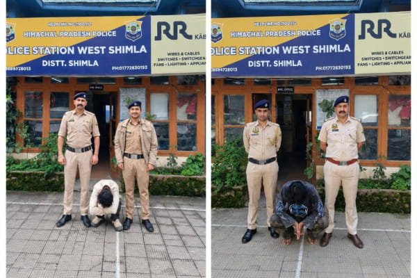 शिमला पुलिस का नशा नेटवर्क पर बड़ा वार, 2 मुख्य सप्लायर गिरफ्तार