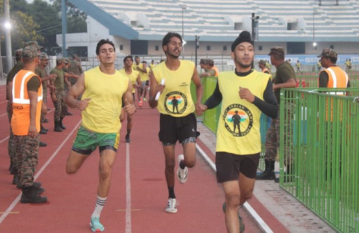 मेजर जनरल पवन कुमार सिंह ने गुरु नानक स्टेडियम में सेना भर्ती रैली का लिया जायजा