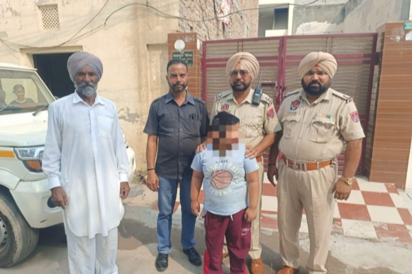 बठिंडा पुलिस की मुस्तैदी: TV टावर के पास मिले बिछड़े बच्चे को सुरक्षित माता-पिता से मिलाया