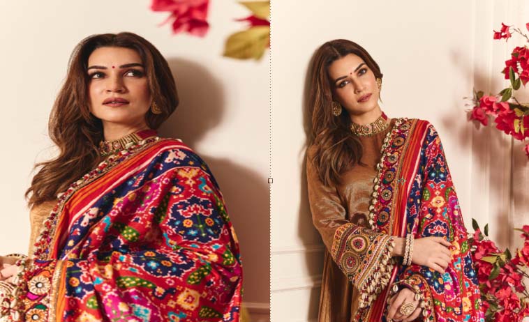 Kriti Sanon के रॉयल लुक ने खींचा सबका ध्यान, ट्रेडिशनल आउटफिट में दिखीं बेहद खूबसूरत