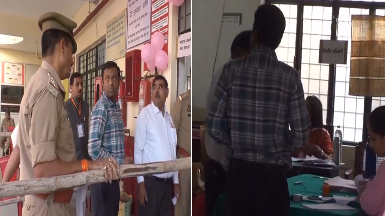 UP : विधान परिषद चुनाव के लिए वोटिंग जारी, मतदान केंद्रों के बाहर सुरक्षा के कड़े इंतजाम 