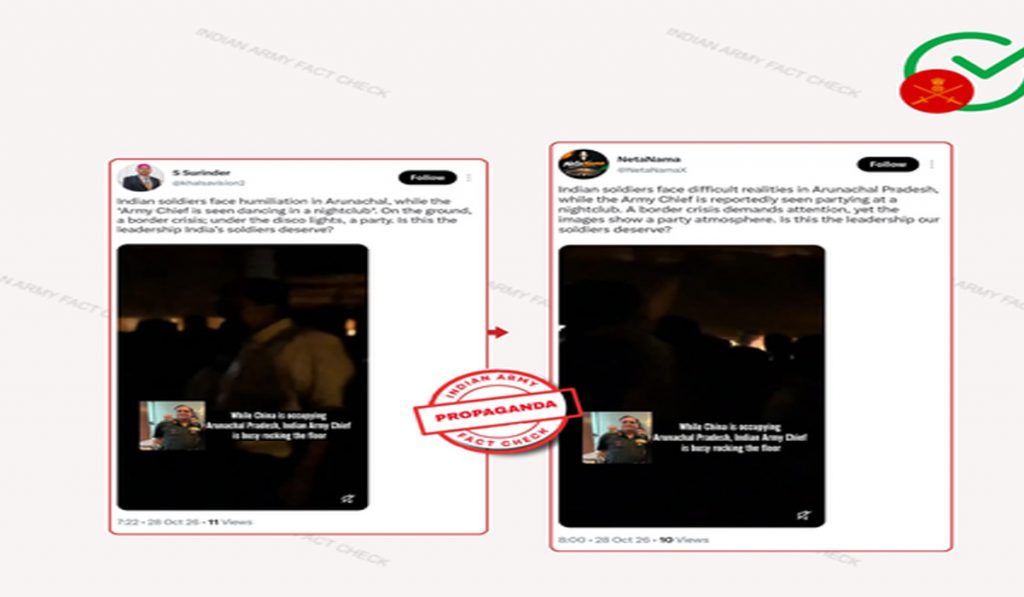 Fake propaganda by Pakistani handles