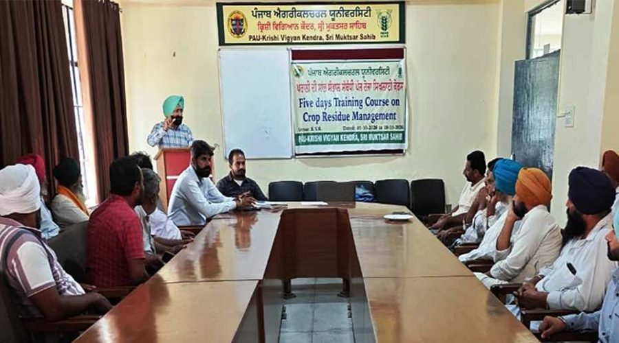 श्री मुक्तसर साहिब में धान की पराली प्रबंधन पर पांच दिवसीय प्रशिक्षण कोर्स हुआ संपन्न