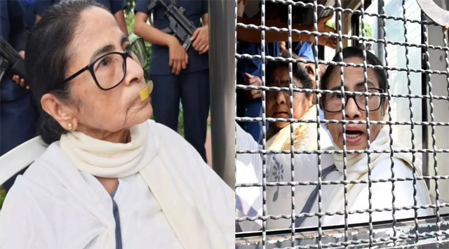 ममता बनर्जी ने दिल्ली पुलिस पर लगाया ‘अपहरण’ का आरोप, थाने में धरने पर बैठीं