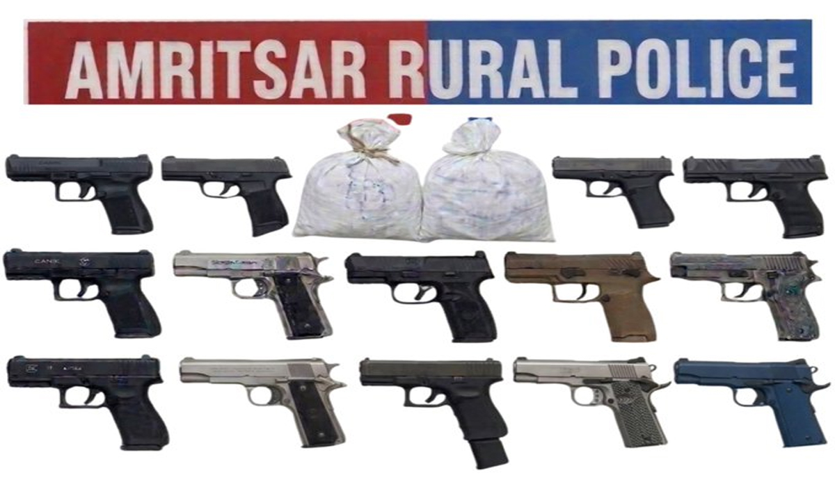 अमृतसर पुलिस ने अवैध हथियार और हेरोइन तस्करी नेटवर्क का भंडाफोड़, 7 आरोपी गिरफ्तार