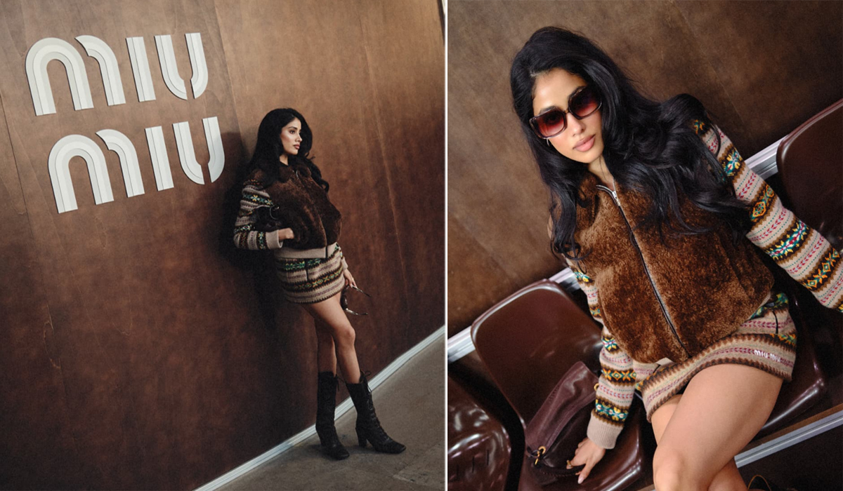 Paris Fashion Week में Janhvi Kapoor का जलवा, Miu Miu शो में ग्लोबल फैशन आइकन्स संग आईं नजर