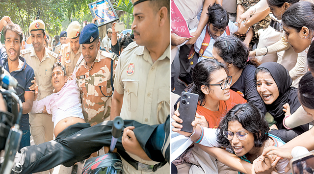 CEC के इस्तीफे की मांग को लेकर प्रदर्शनकारी सड़क पर उतरे, 700 लोग हिरासत में लिए गए