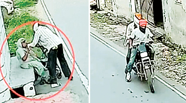घर के बाहर बैठी बुजुर्ग से बाइक सवार बदमाशों ने झपटी सोने की बालियां