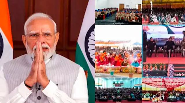 PM मोदी ने लद्दाख में 3,350 करोड़ रुपए की 5 प्रमुख परियोजनाओं का किया उद्घाटन