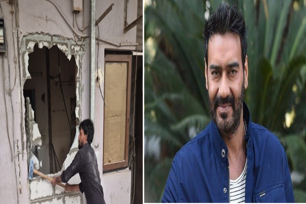 अजय देवगन के जुहू बंगले पर BMC की कार्रवाई, कथित अवैध निर्माण का हिस्सा गिराया