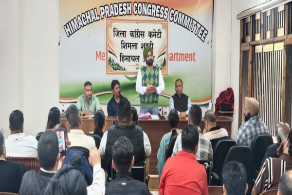 शिमला: चुनाव आयोग की कथित अनियमितताओं के खिलाफ कांग्रेस करेगी आंदोलन तेज