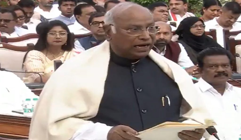 Kharge alleges Mock Parliament