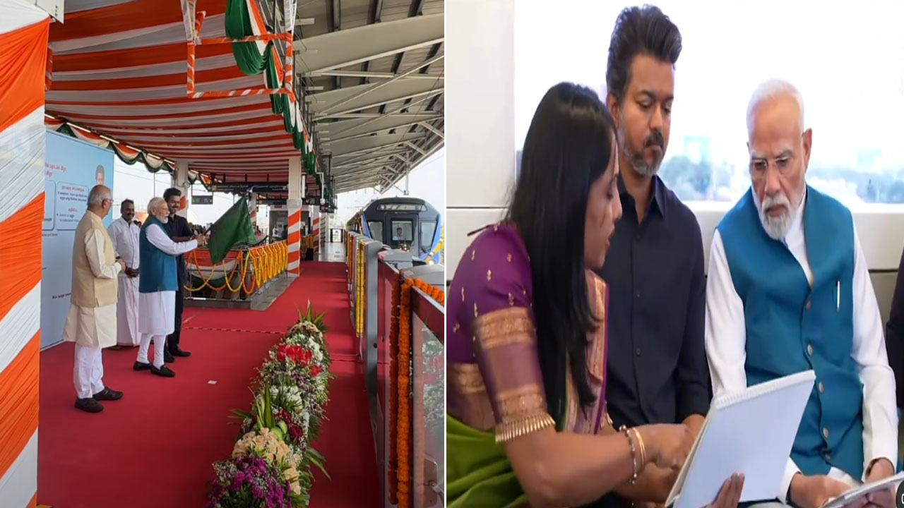 VIDEO : चेन्नई में PM MODI ने किया मेट्रो की नई लाइन का उद्घाटन